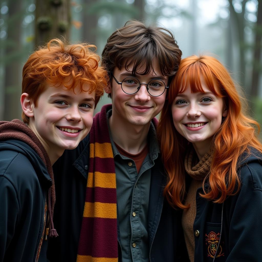 Harry Potter và những người bạn trong Hòn Đá Phù Thủy