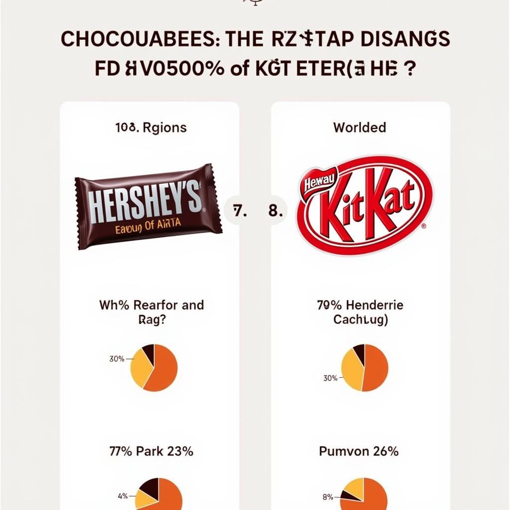 So sánh thị phần Hershey và Kit Kat