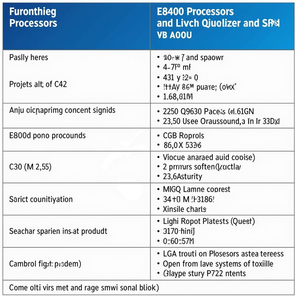 So sánh tổng kết Intel Q9650 vs E8400