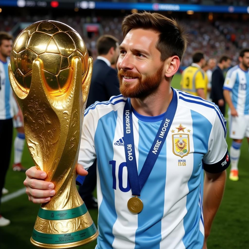 Kết quả World Cup 2022: Messi nâng cúp