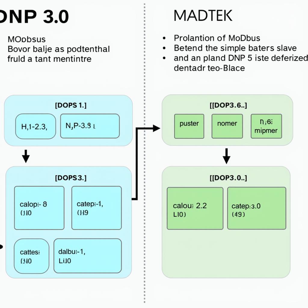 Kiến trúc của DNP 3.0 và Modbus