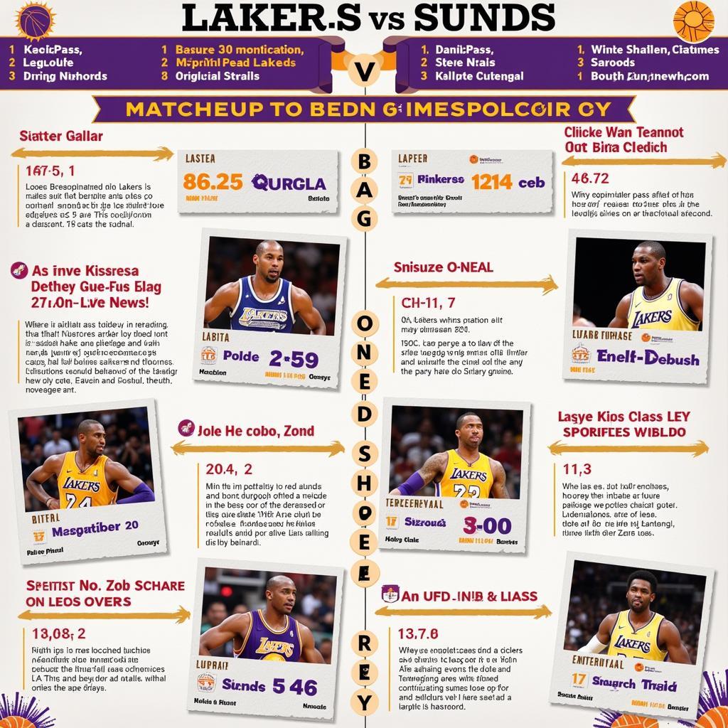 Lịch sử đối đầu Lakers vs Suns