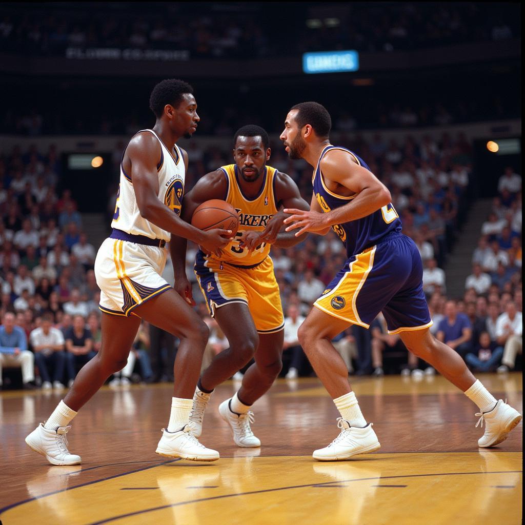 Hình ảnh Lakers vs Warriors đối đầu kinh điển