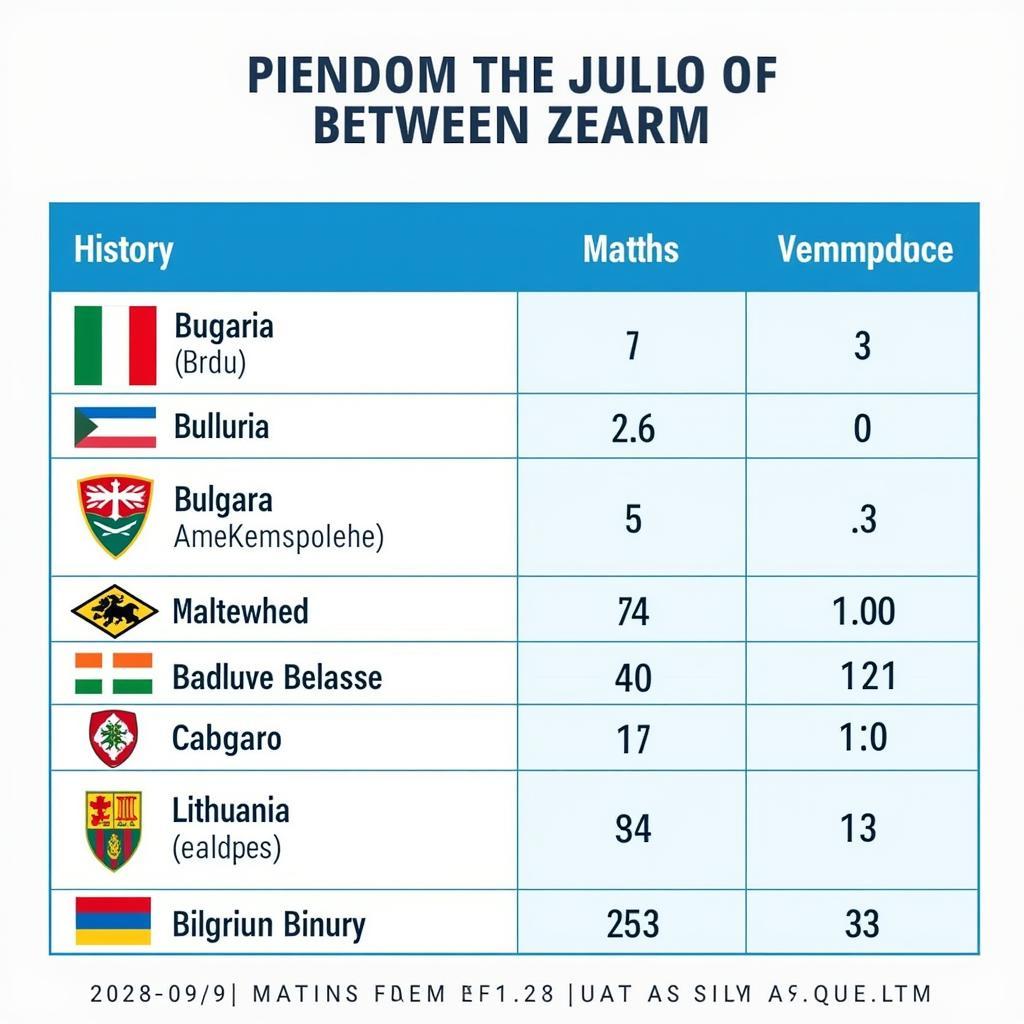 Lịch sử đối đầu giữa Bulgaria và Lithuania