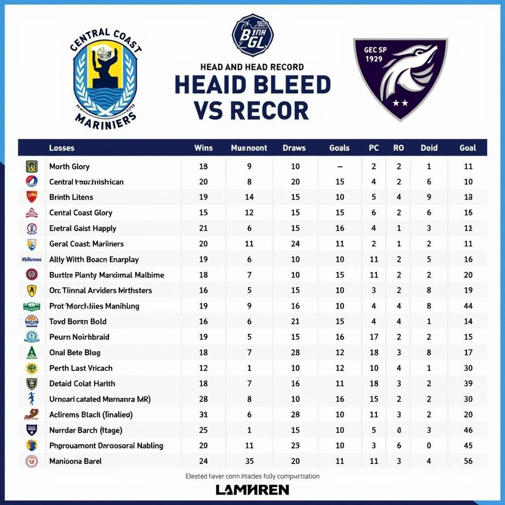 Lịch sử đối đầu Central Coast Mariners vs Perth Glory