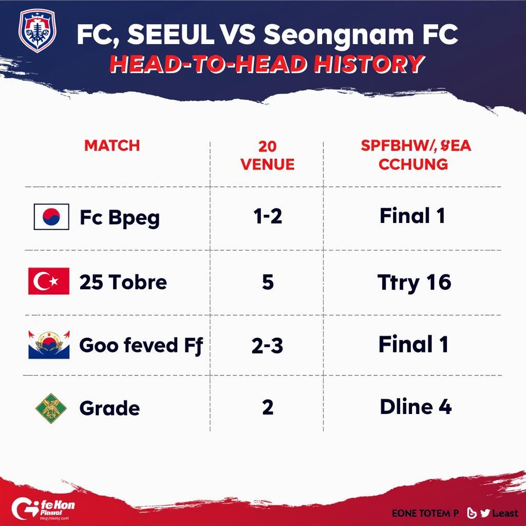 Lịch sử đối đầu giữa FC Seoul và Seongnam FC