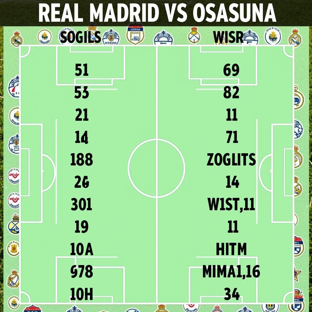 Lịch sử đối đầu Real Madrid vs Osasuna