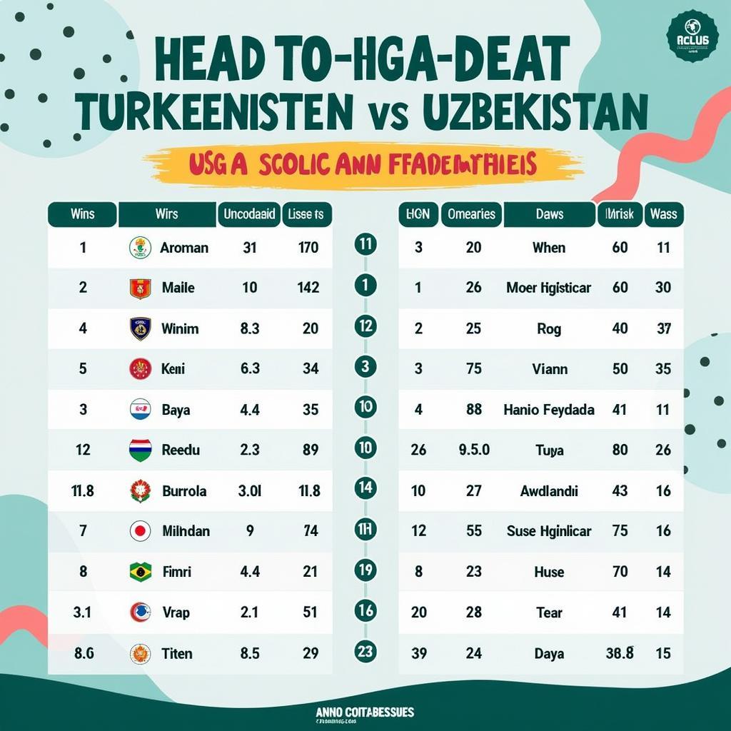 Lịch Sử Đối Đầu Turkmenistan vs Uzbekistan