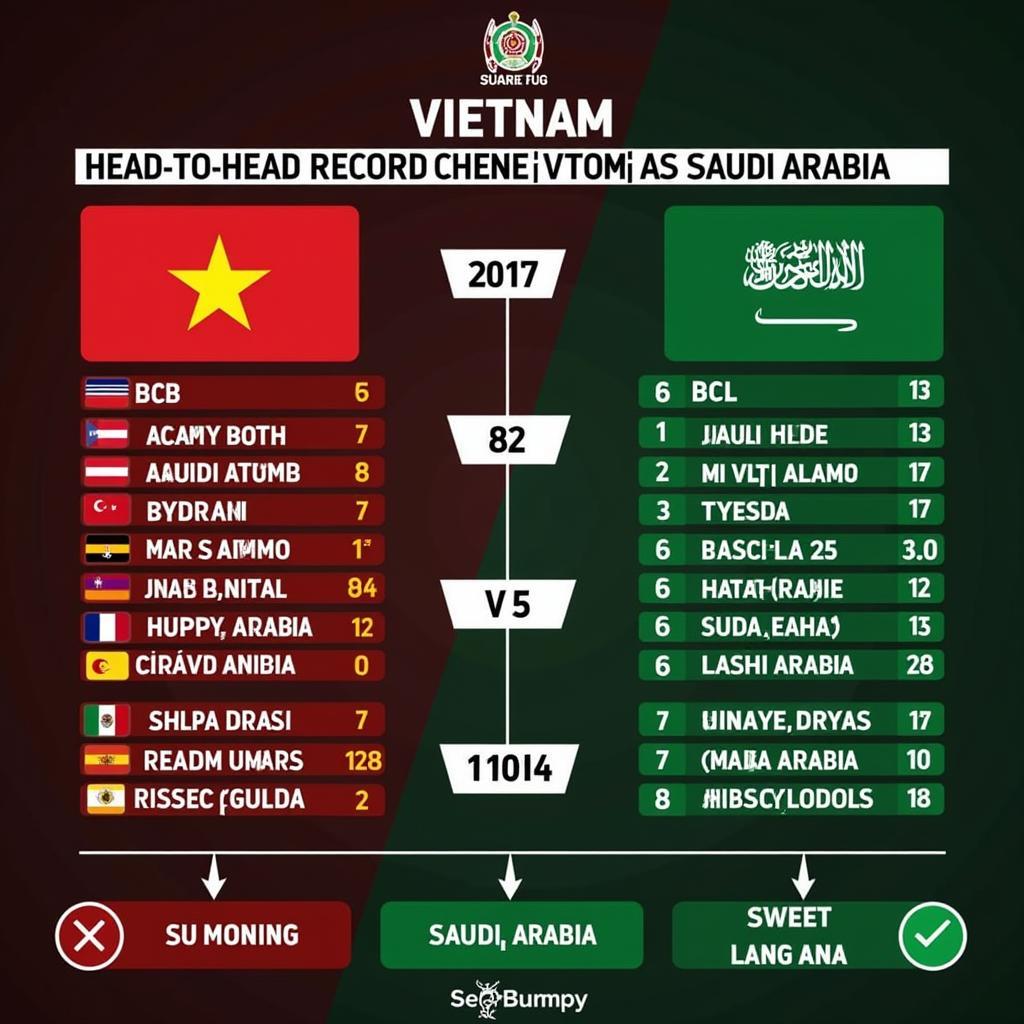 Lịch sử đối đầu giữa U23 Việt Nam và U23 Ả Rập Xê Út