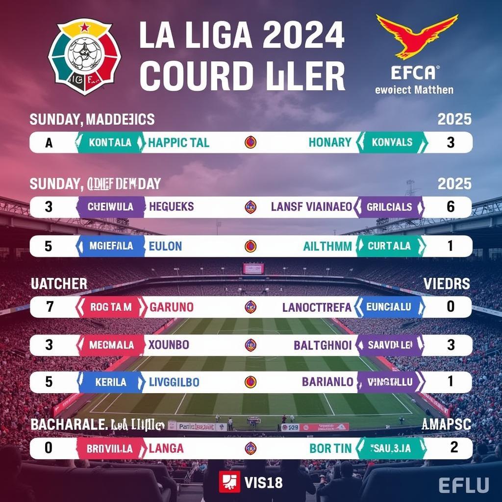 Lịch thi đấu bóng đá La Liga 2024