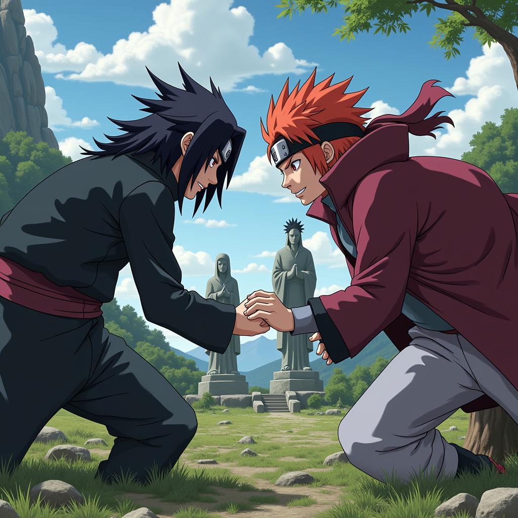 Madara và Hashirama đối đầu