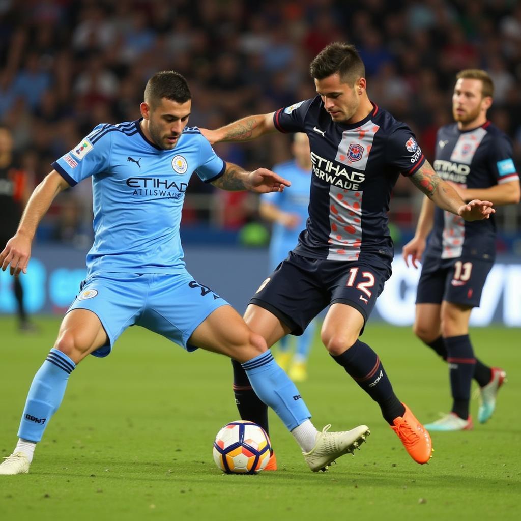 Melbourne City FC đối đầu với Sydney FC trong một trận cầu căng thẳng