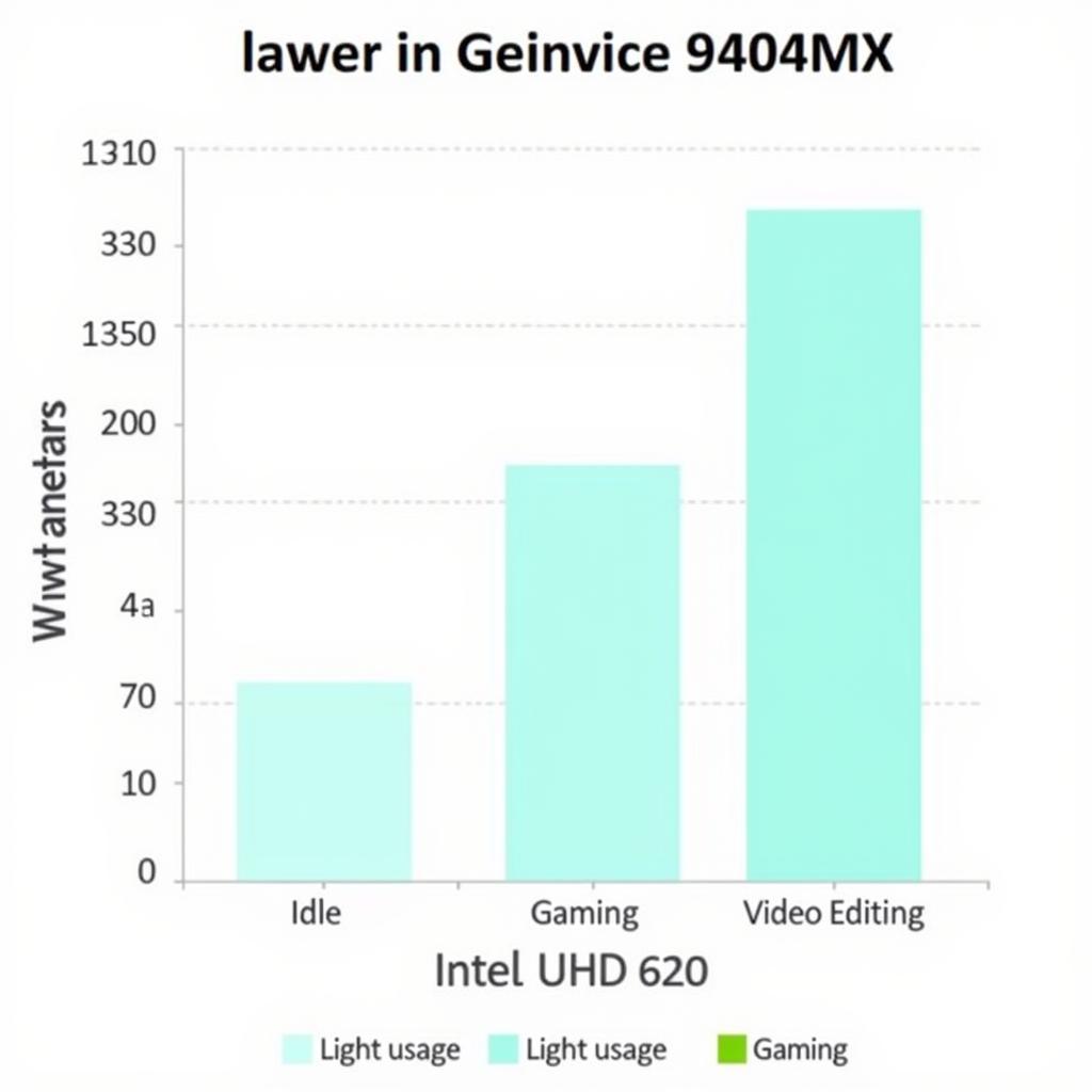 Mức tiêu thụ điện năng Intel UHD 620 vs Nvidia GeForce 940MX