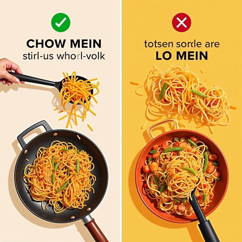 Phân Biệt Chow Mein và Lo Mein Qua Cách Chế Biến