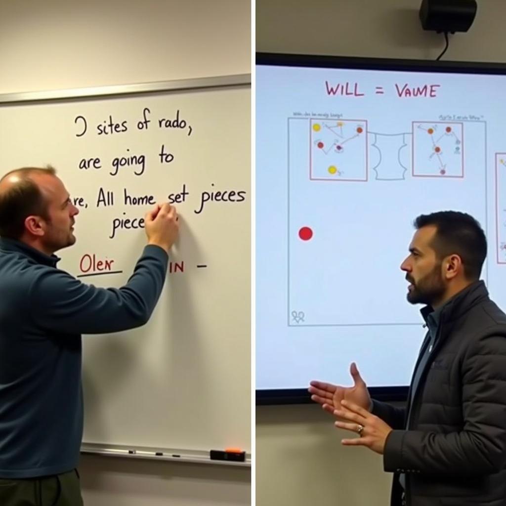 Analyzing Football Tactics with "Are Going To" and "Will"