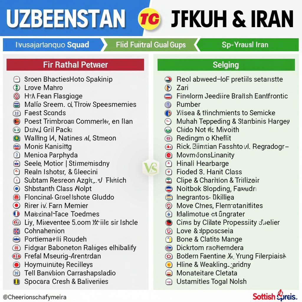 Phân tích lực lượng Uzbekistan và Iran