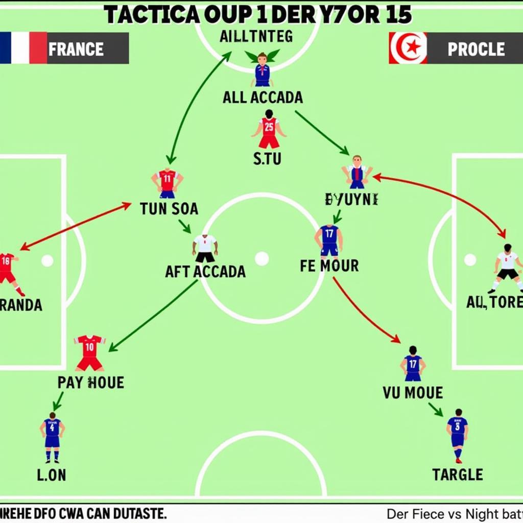 Chiến thuật Pháp vs Tunisia