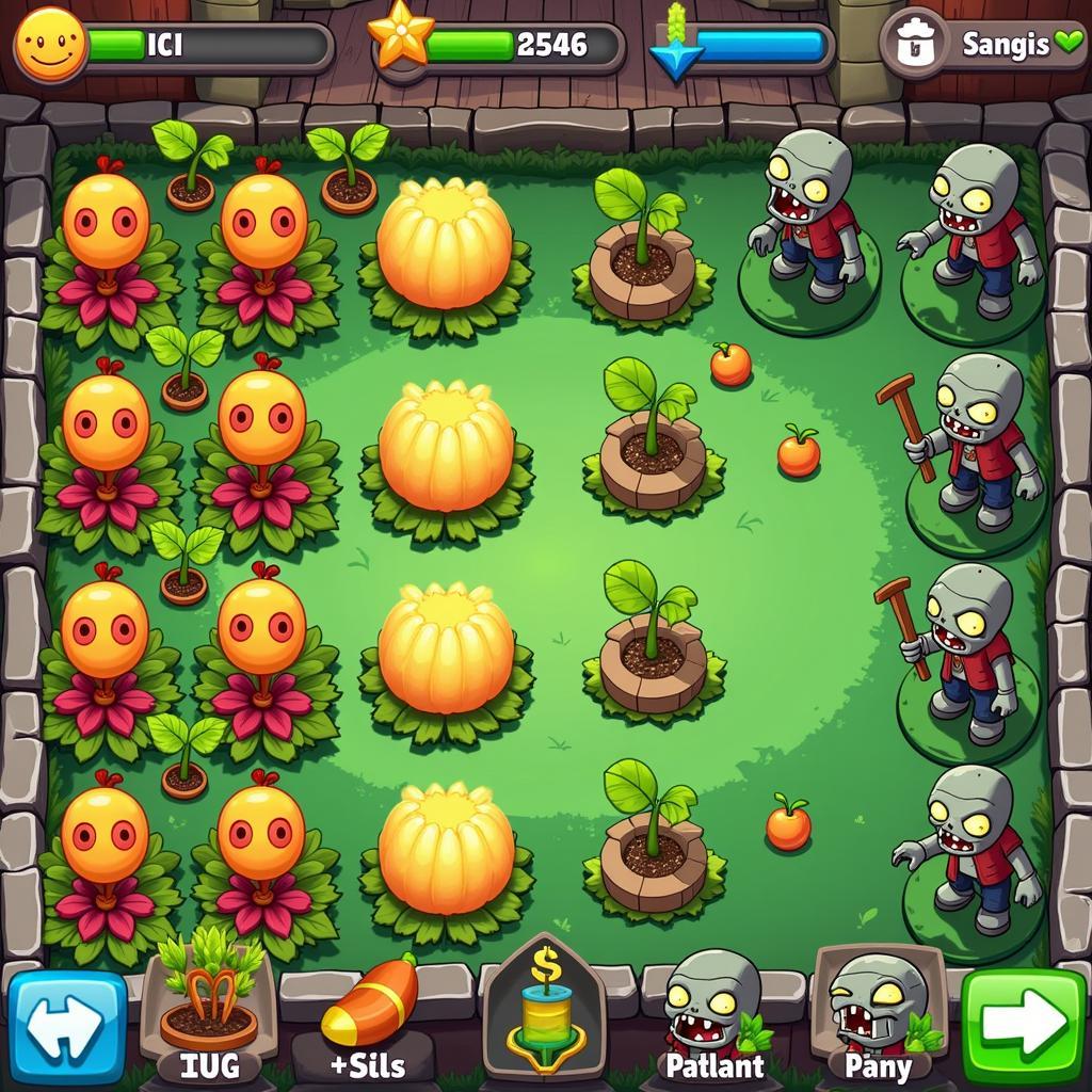 Effective gameplay strategies in Plants vs. Zombies involve careful placement of plants and resource management.