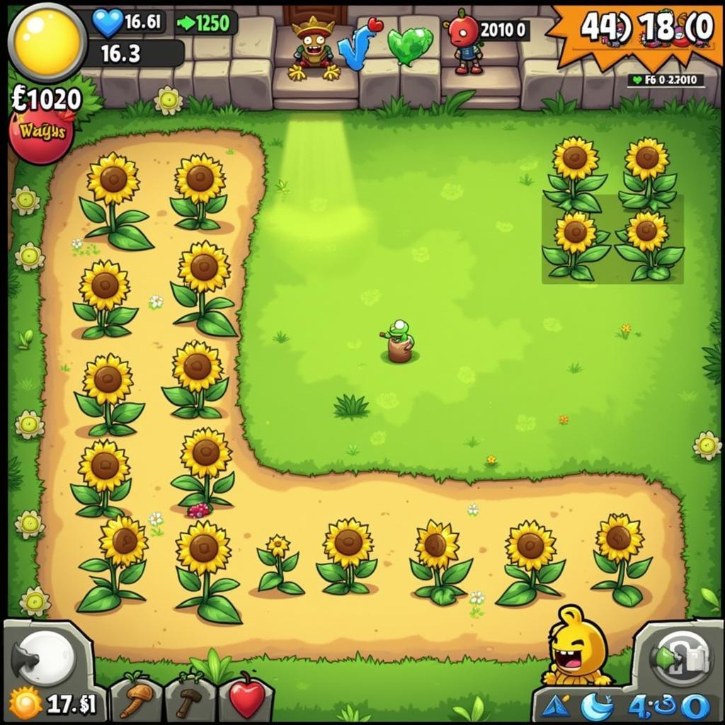 Tối ưu hóa năng lượng mặt trời trong Plants vs. Zombies GOTY Edition