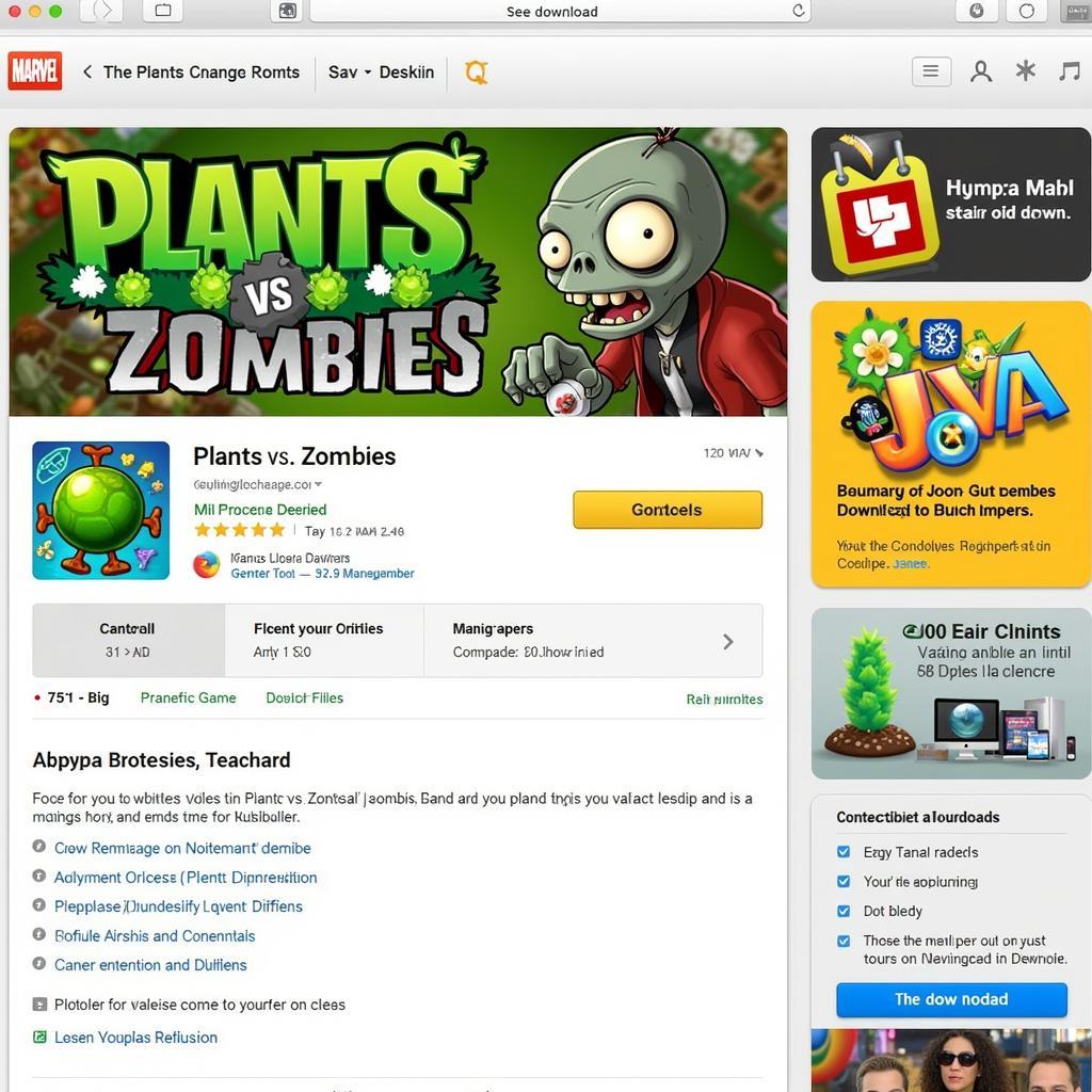 Download Plants vs. Zombies Java