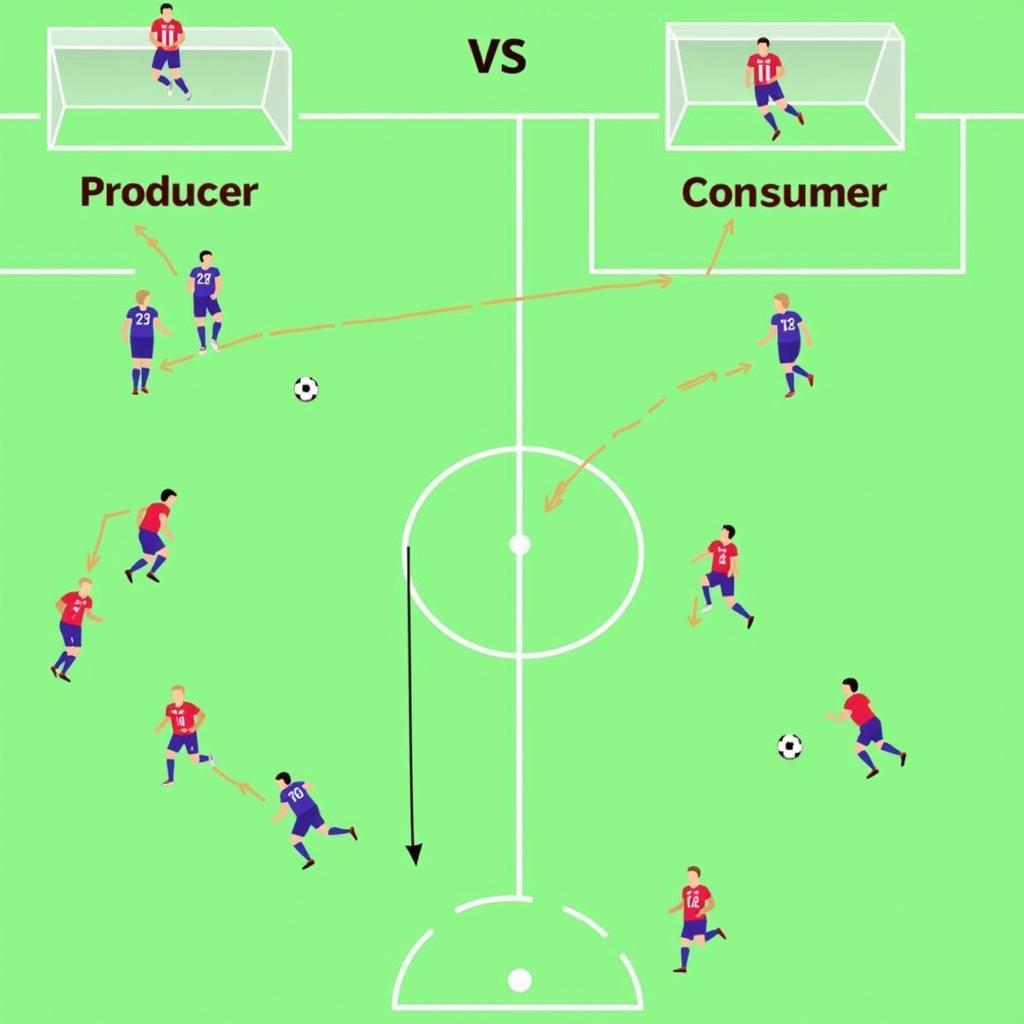 Chiến thuật Producer vs Consumer trong bóng đá