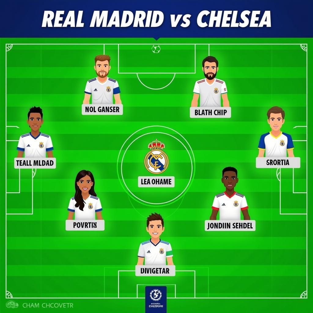 Đội hình ra sân dự kiến Real Madrid vs Chelsea