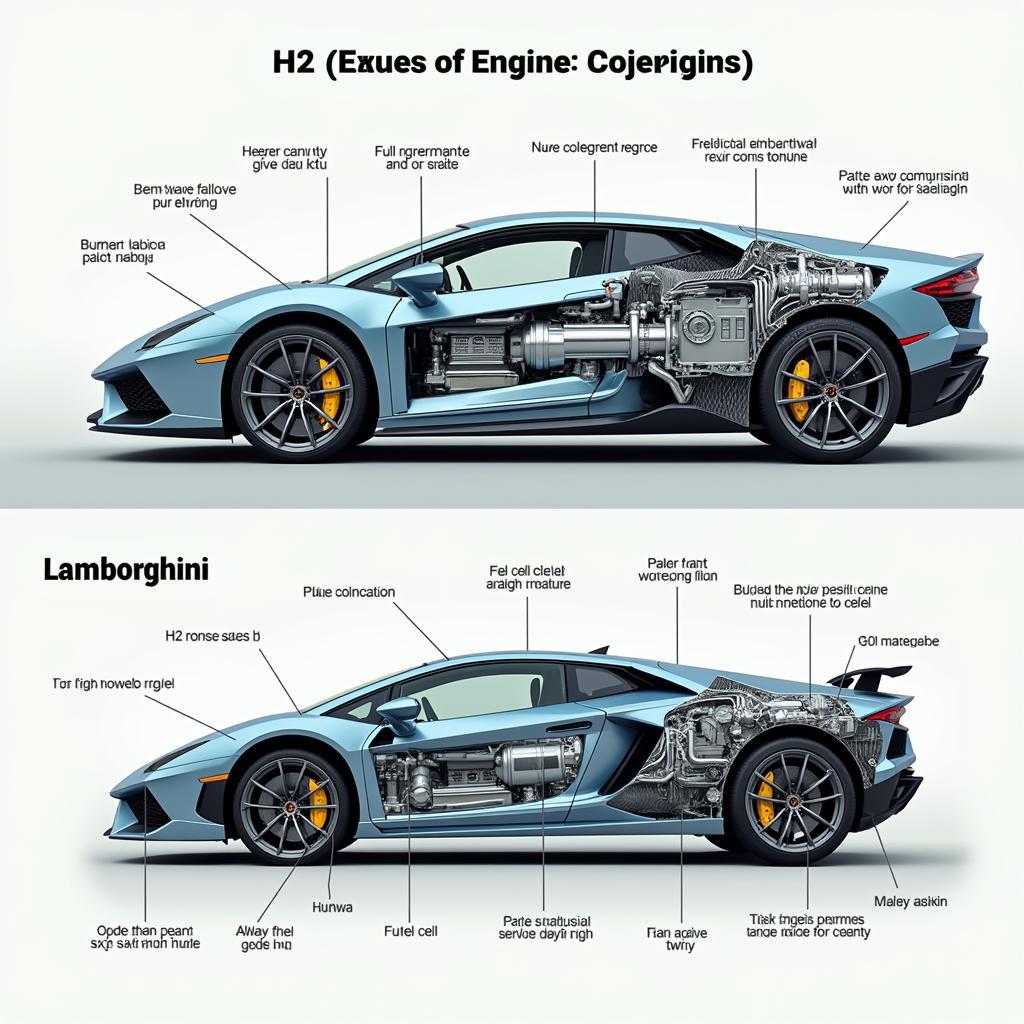 So sánh động cơ H2 và Lamborghini