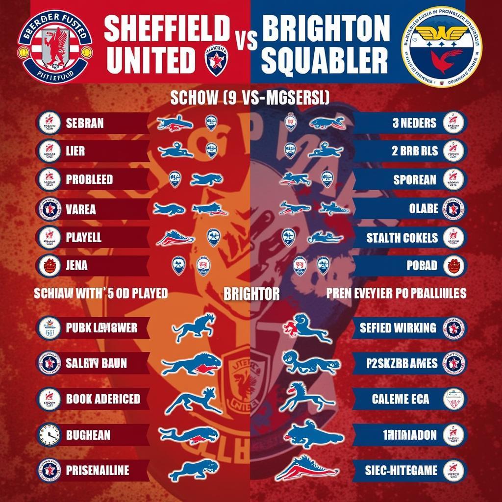 So sánh lực lượng Sheffield Utd và Brighton