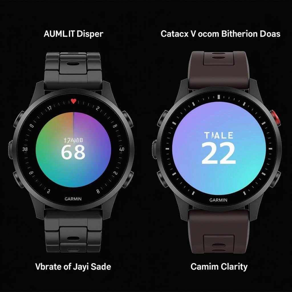 So sánh màn hình Garmin Venu và Vivoactive 4s