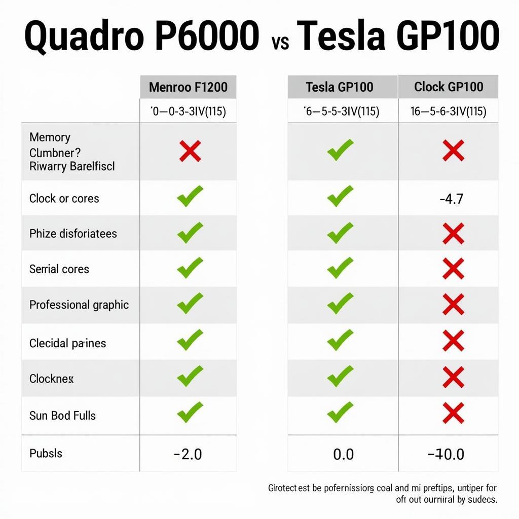 So sánh hiệu năng giữa Quadro P6000 và Tesla GP100