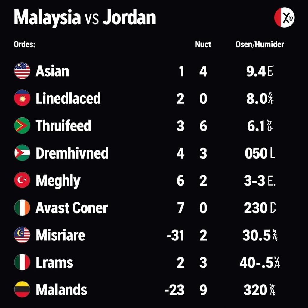 Tỷ lệ kèo Malaysia vs Jordan