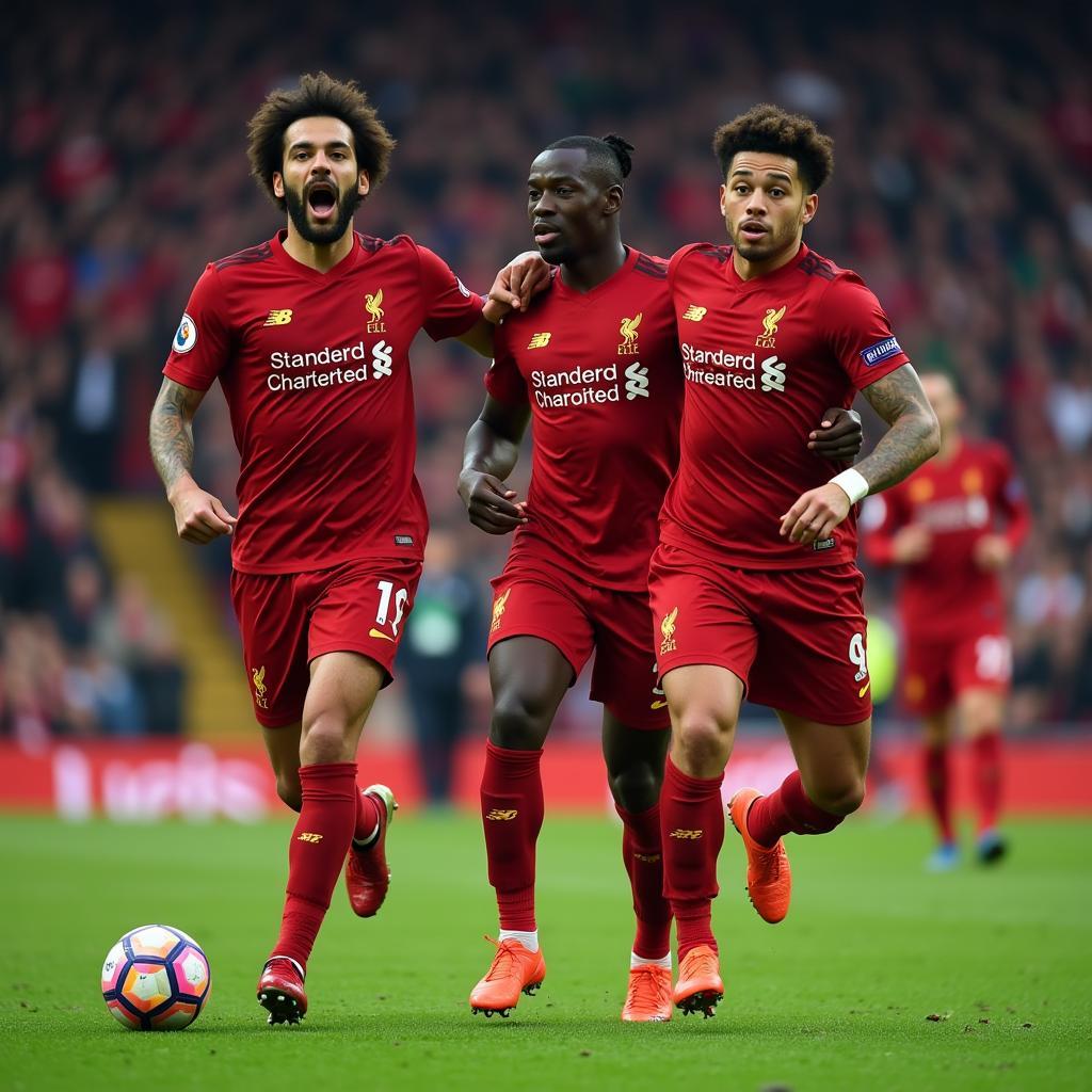 Sức mạnh hàng công của Liverpool: Bộ ba Salah, Mane và Firmino