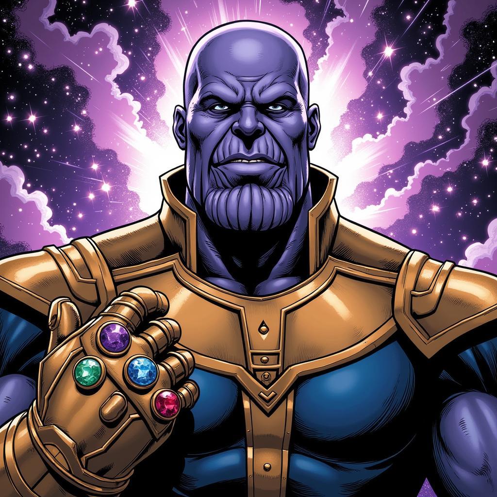 Thanos trong Infinity War truyện tranh