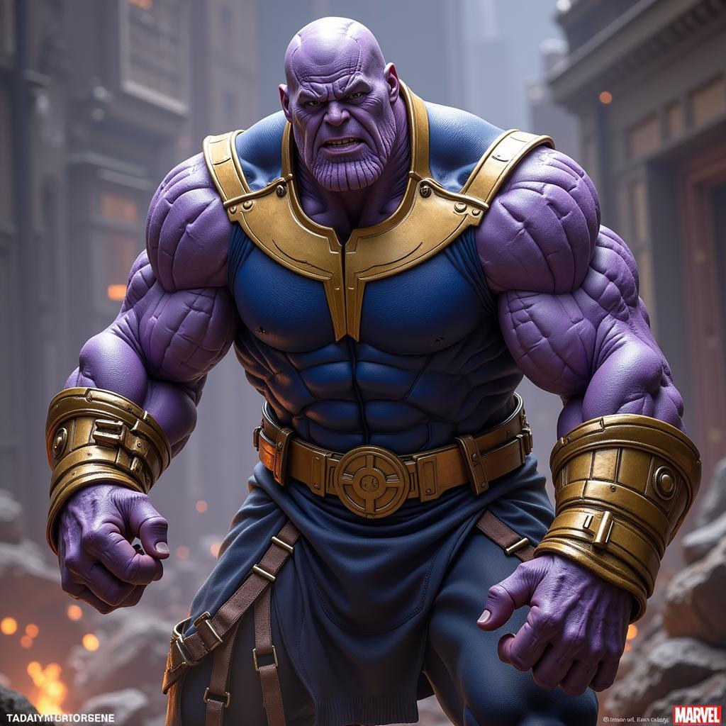 Thanos thể hiện sức mạnh vô song