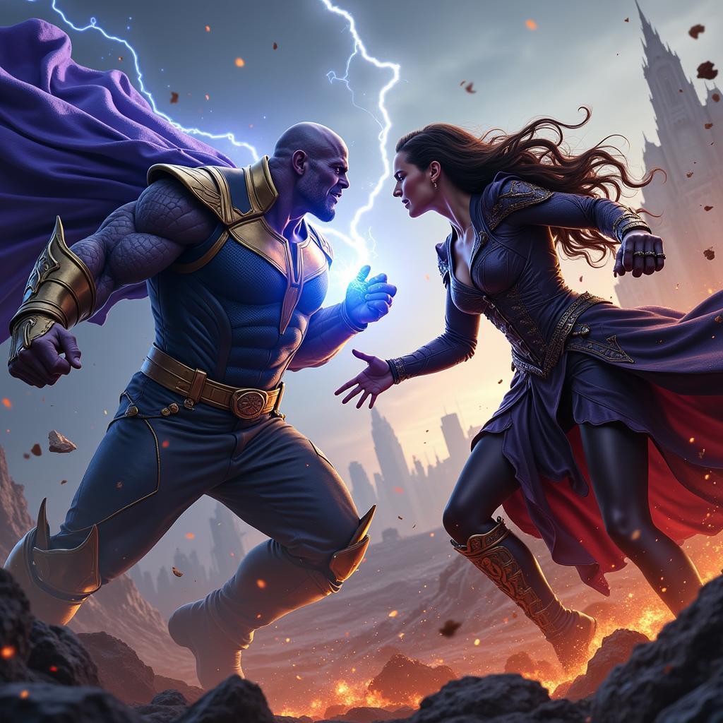 Thanos đối đầu với Hela: Ai sẽ chiến thắng?