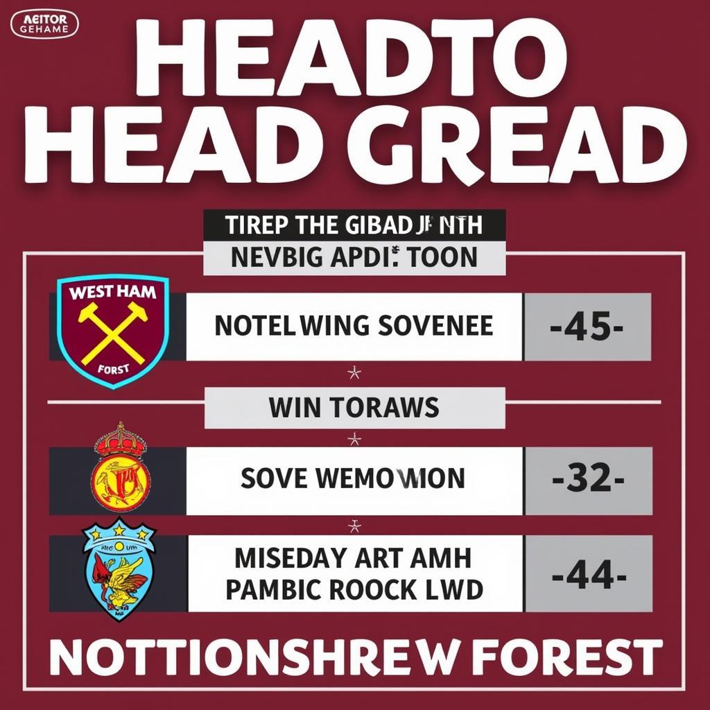 Lịch sử đối đầu giữa West Ham và Nottingham Forest