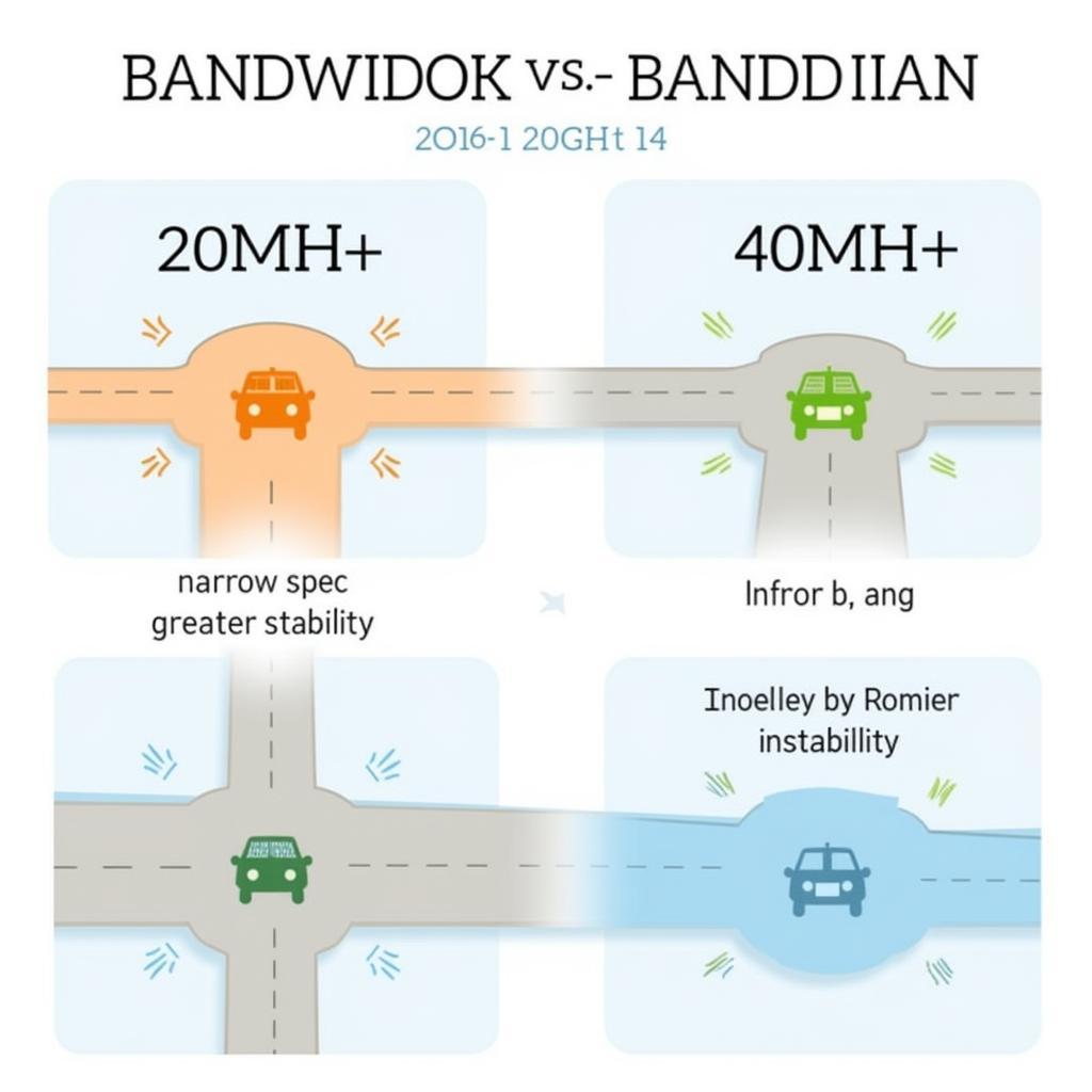 So sánh băng thông Wifi 5GHz 20MHz và 40MHz