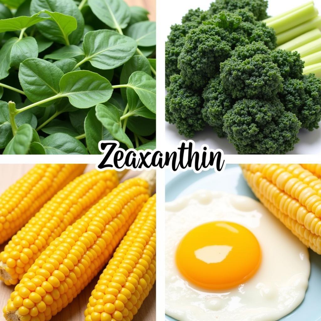 Zeaxanthin trong thực phẩm