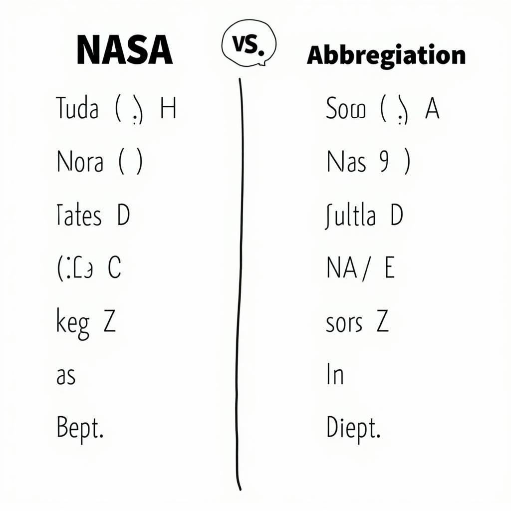 So sánh Acronym và Abbreviation