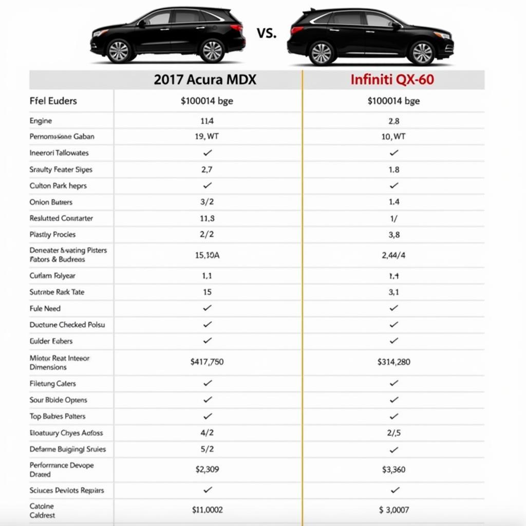 So sánh tổng quan Acura MDX và Infiniti QX60