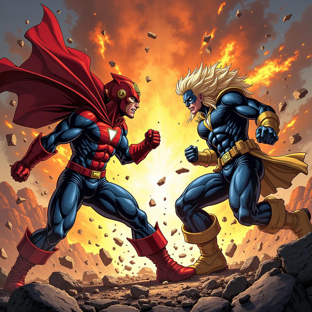 All Might và All For One đối đầu trong trận chiến cuối cùng