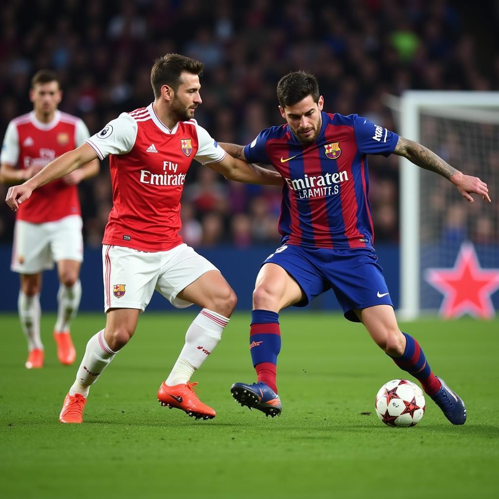 Trận đấu kinh điển giữa Arsenal và Barcelona