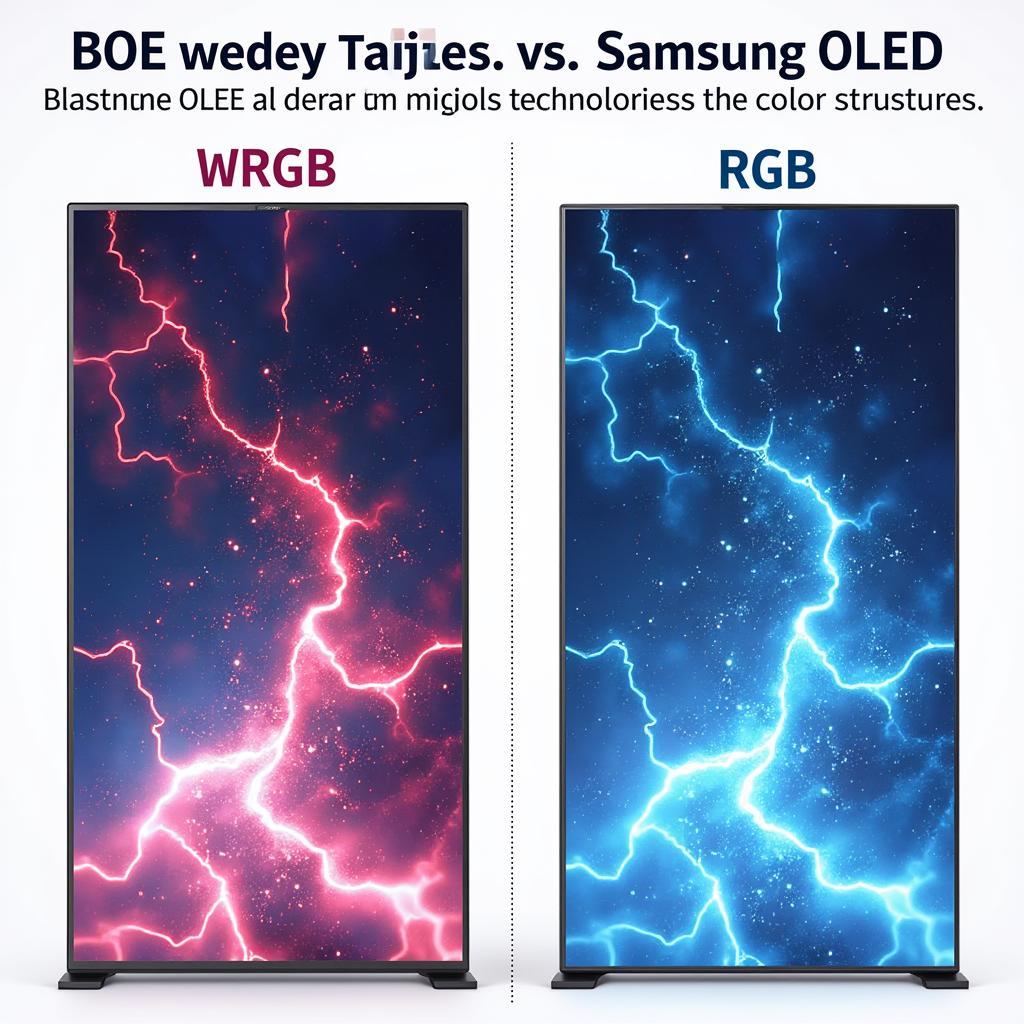 So sánh công nghệ màn hình BOE và Samsung OLED