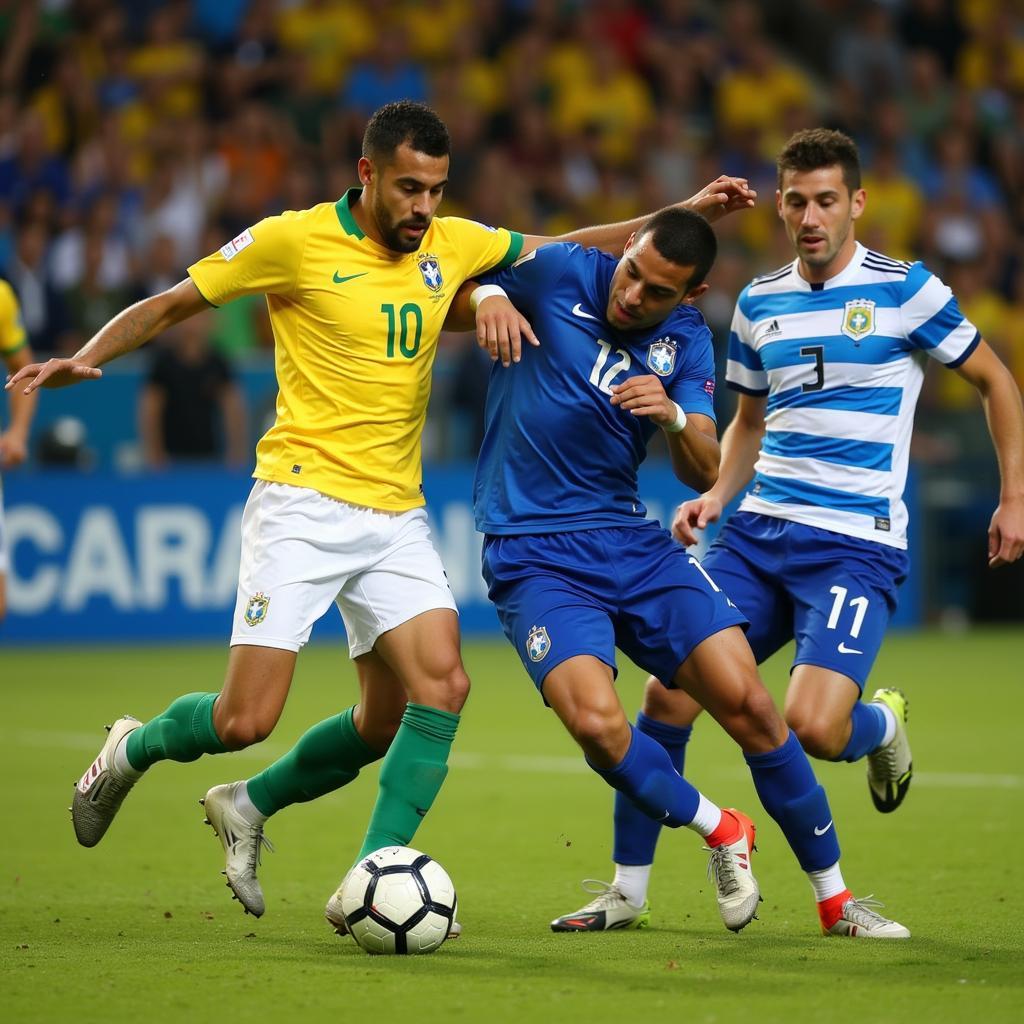 Brazil vs Uruguay đối đầu căng thẳng