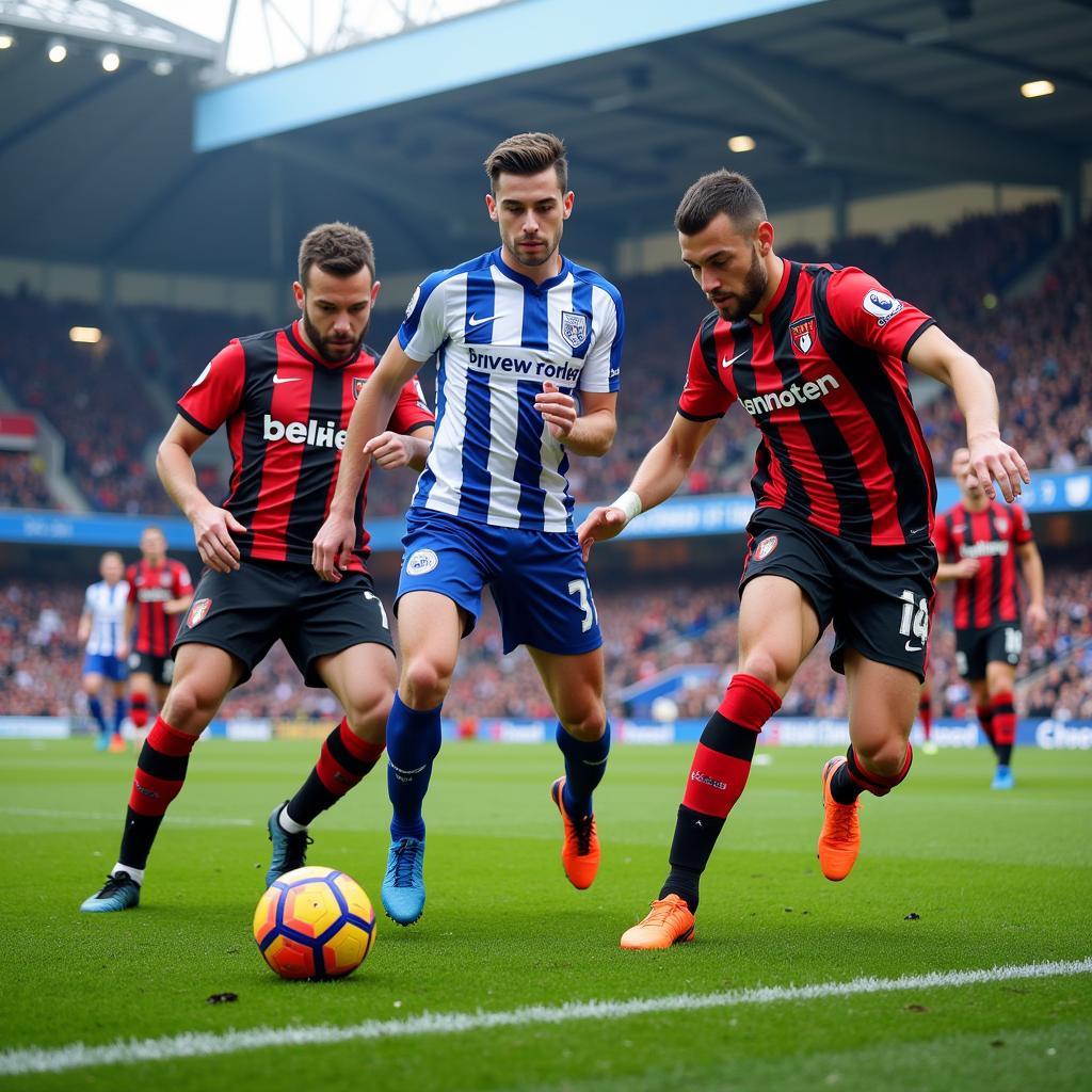 Brighton và Bournemouth đối đầu kịch tính tại Premier League