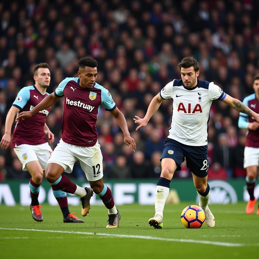 Burnley phòng ngự chắc chắn trước Tottenham