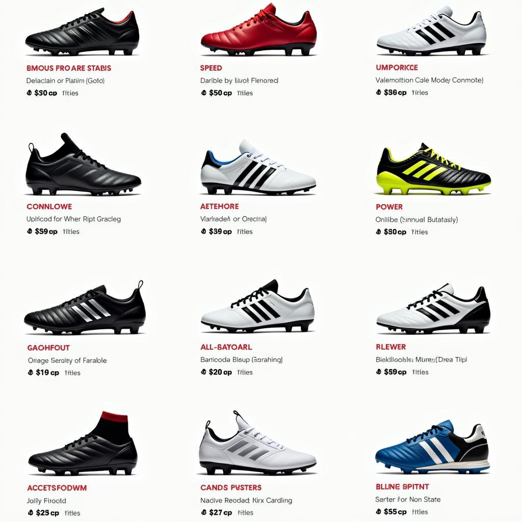 Các mẫu giày đá bóng adidas