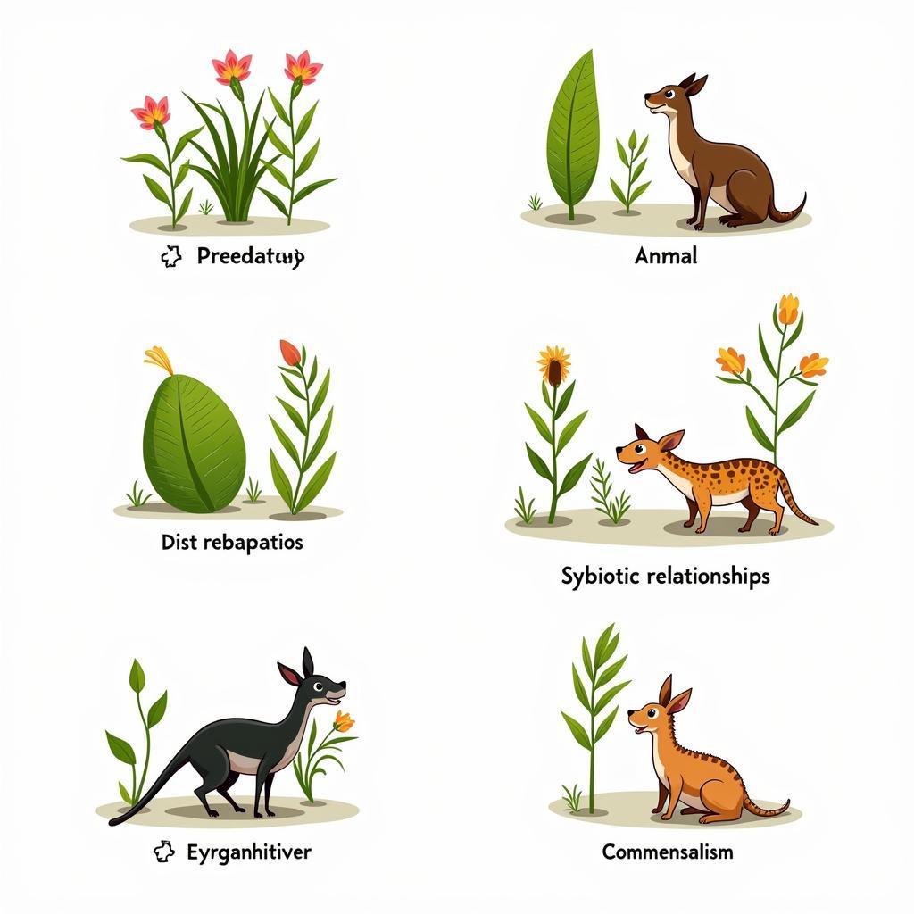 Common Scenarios of Plant and Animal Interactions