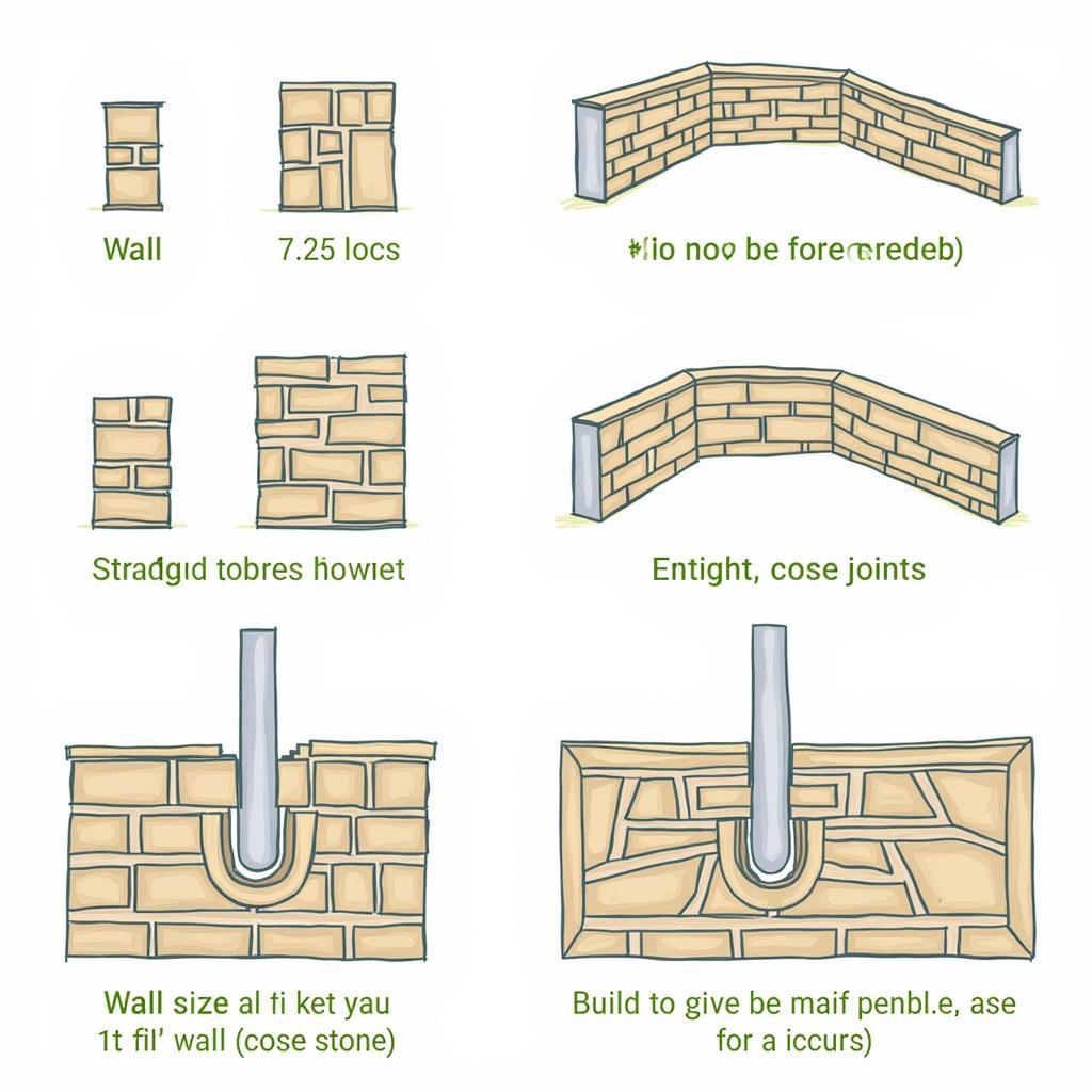 Các yếu tố ảnh hưởng đến lượng vữa khi xây đá hộc