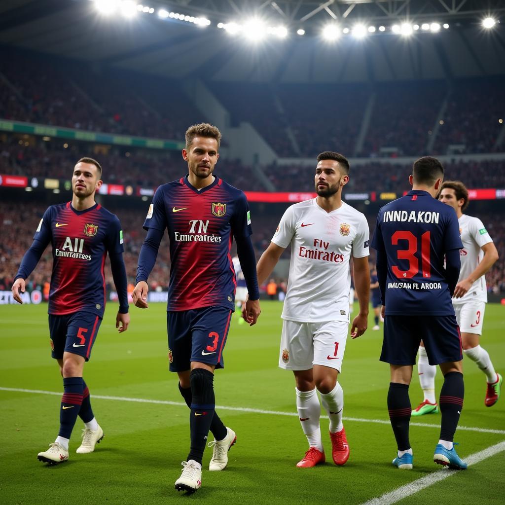 Cầu thủ PSG và Istanbul rời sân phản đối phân biệt chủng tộc